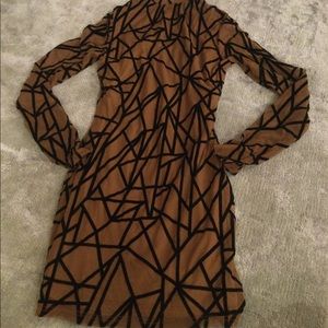 Shein mini brown dress